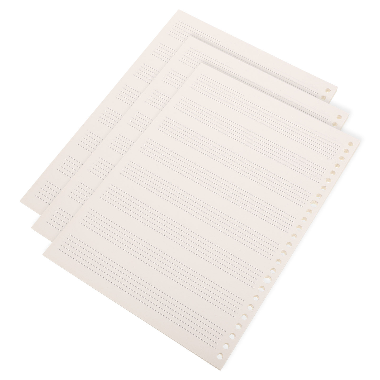 Blank Sheet Music Notebook - 3개 세트의 휴대용 분리형 악보 노트,