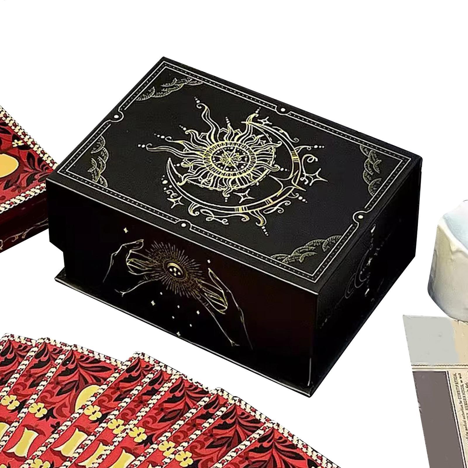 Tarot Deck With Guidebook - 자석 뚜껑 타로 카드 상자, 휴대용