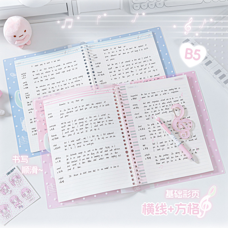 Rosyposy 멜로디 루스 리프 노트 소프트 커버 B - Blank Sheet Music Notebook 리뷰 및 가격