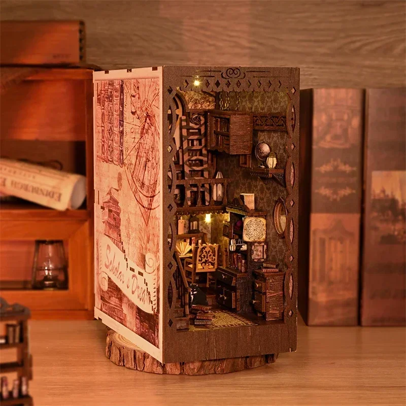 새로운 DIY 나무 책장 삽입형 미니어처 조립 키트,  - Diy Wooden Book Nook Kit Shelf Insert 리뷰 및 가격