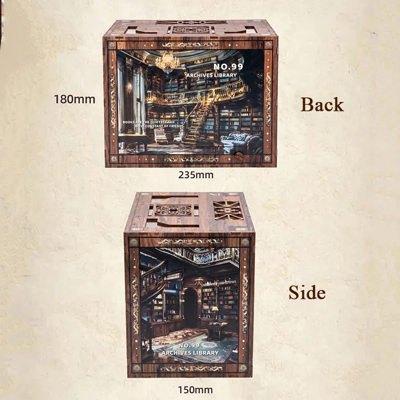 3D 모델 키트 조명 북엔드 DIY 나무 퍼즐 아카이브 - Diy Wooden Book Nook Kit Shelf Insert 리뷰 및 가격